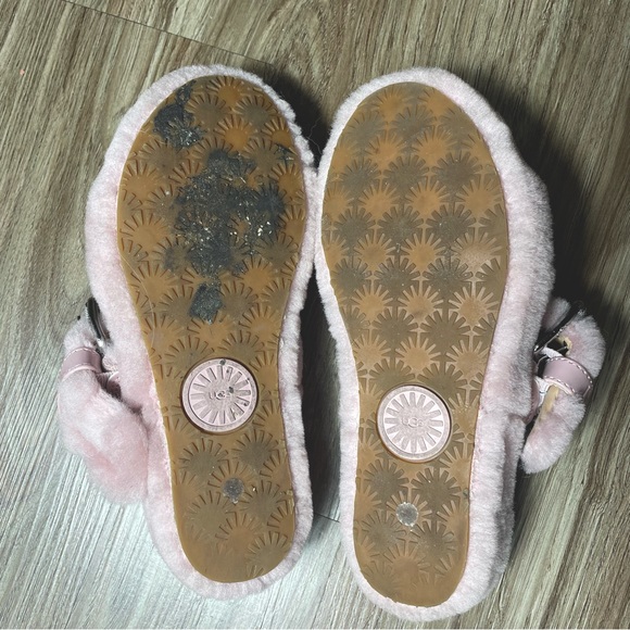 UGG Double Strap Platform Pink Slides Size 6 - Picture 10 of 10